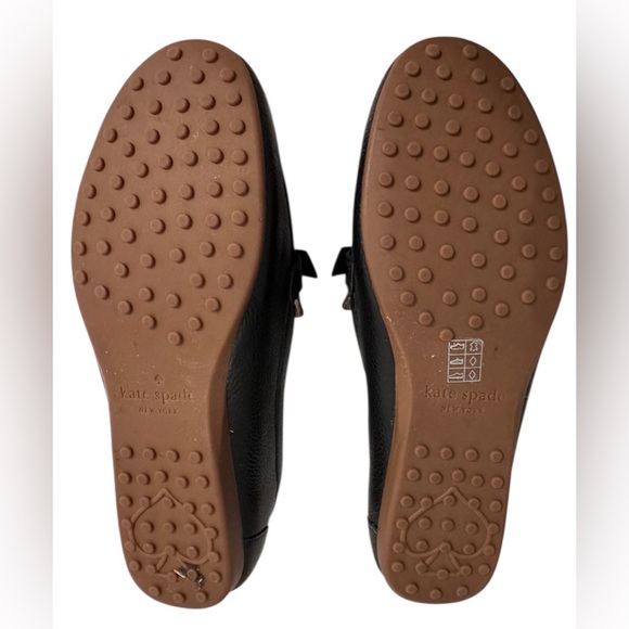 Kate Spade Black Textured Desi Driving Loafers Sz 6 - Picture 6 of 8